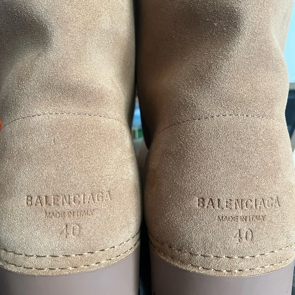Balenciaga Tan Suede Footwear - Picture 3 of 4
